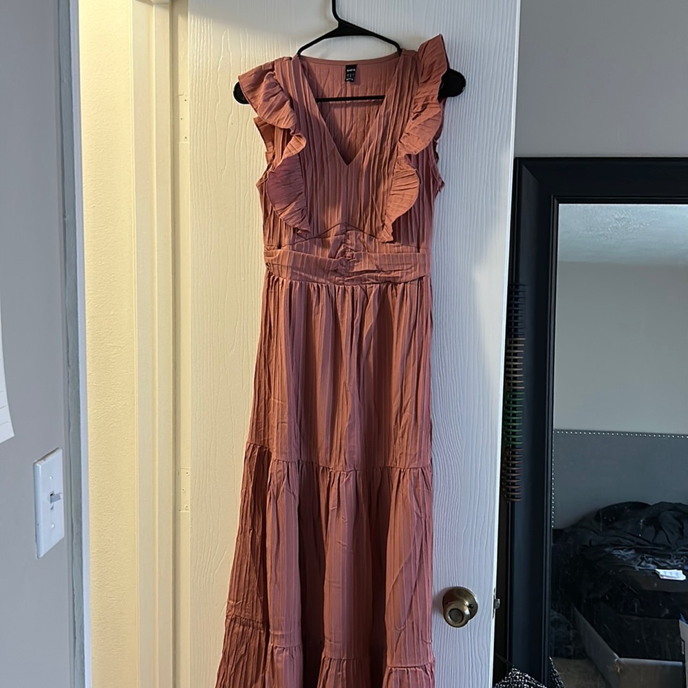 Shein Long Coral Dress
